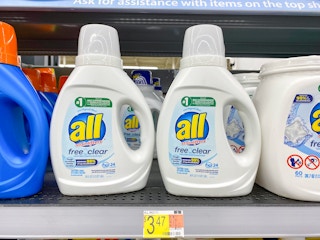walmart all laundry detergent on shelf