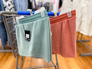 walmart avia fleece shorts on cart