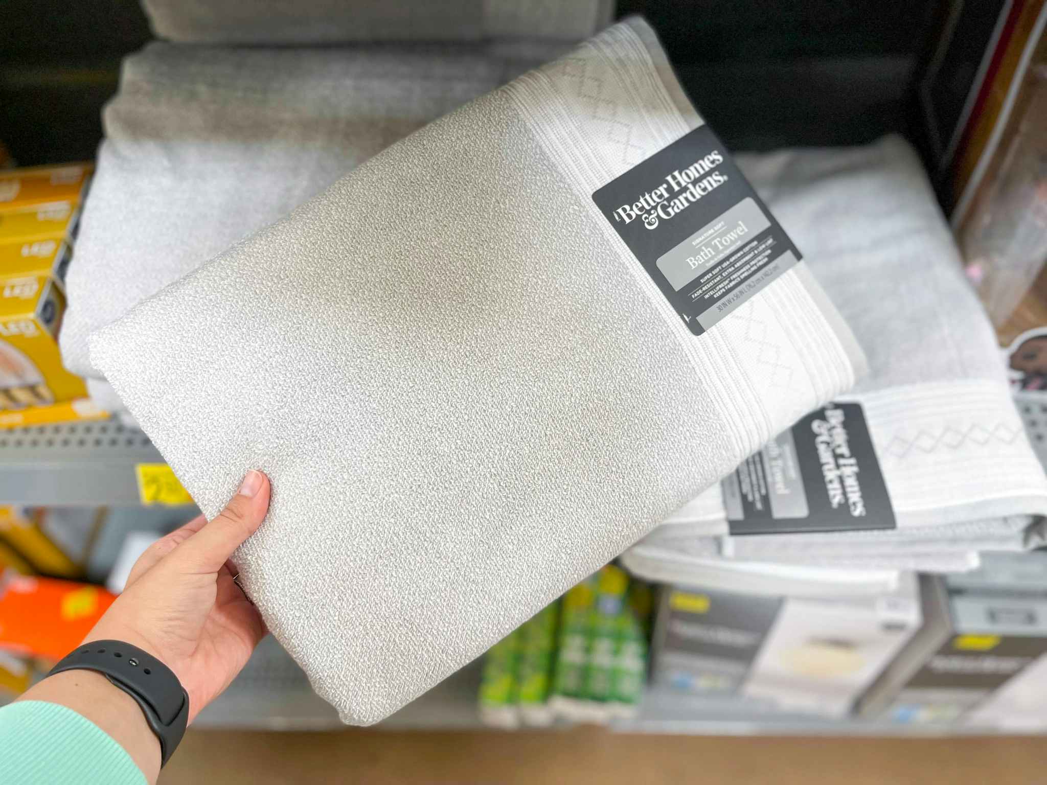 walmart better homes and gardens bath towel clearance hand holding