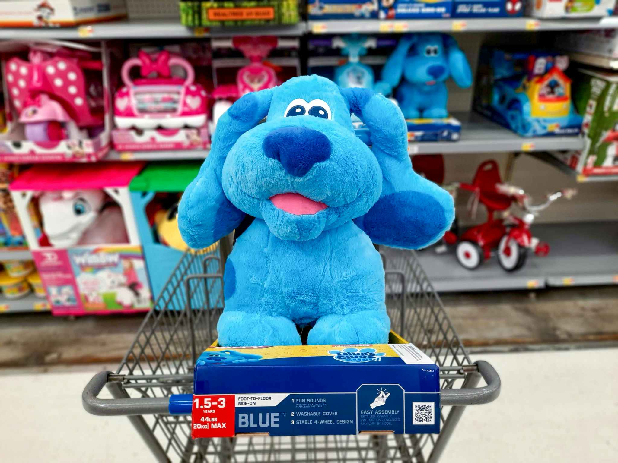 walmart blues clues ride on toy in cart