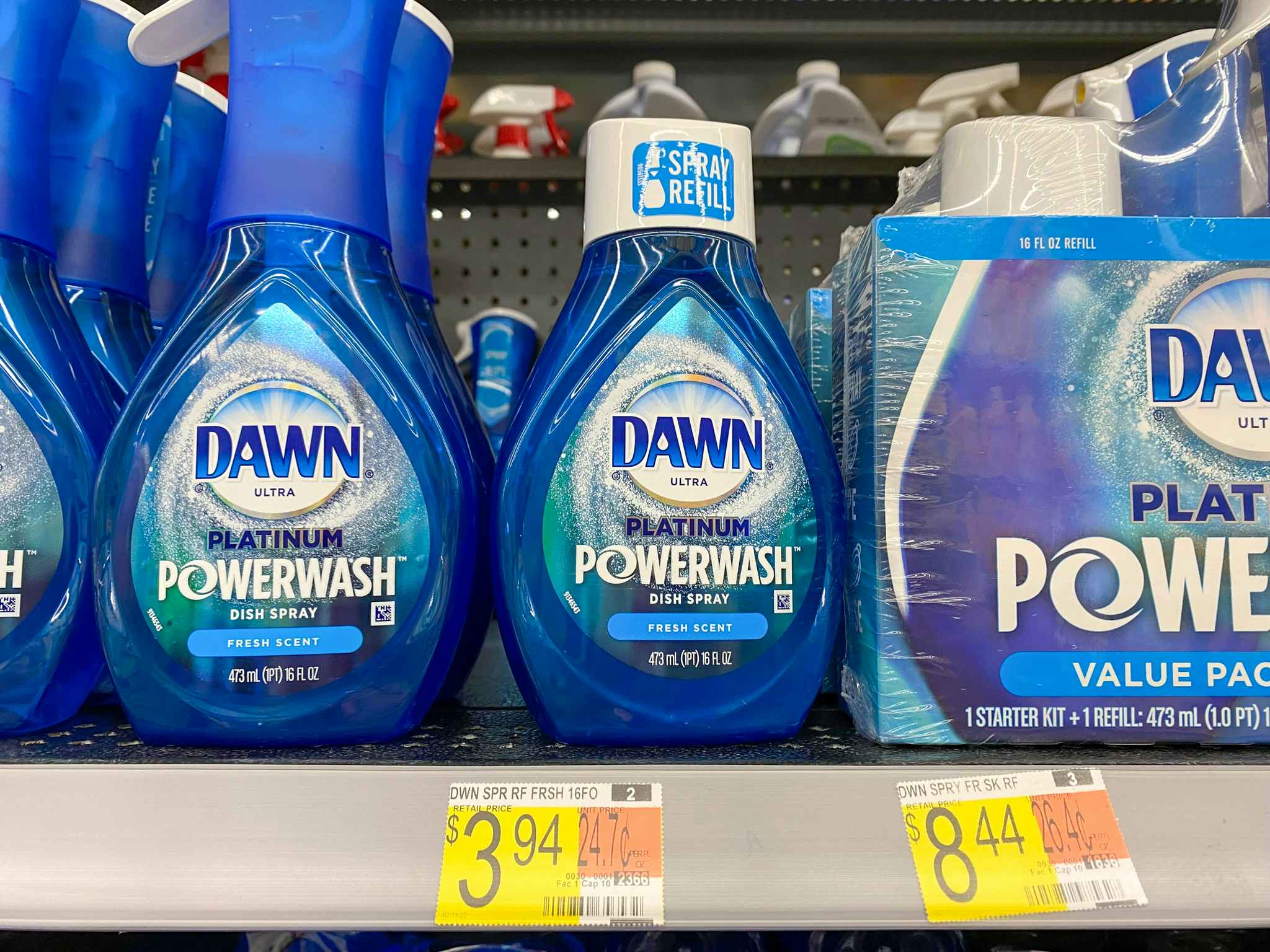 Dawn Powerwash products at Walmart