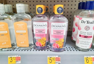 walmart dickinsons witch hazel hydrating toner on shelf