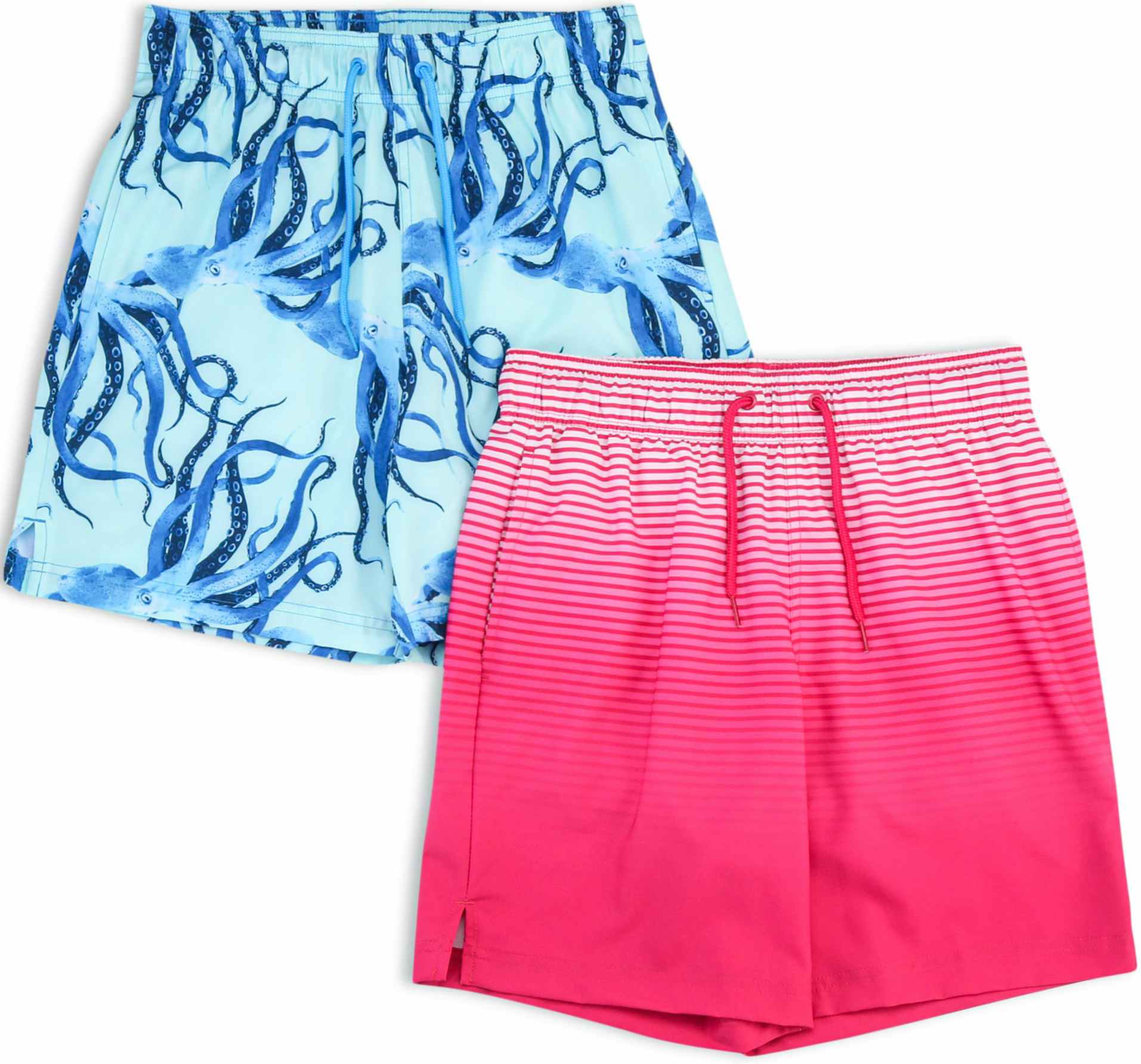 walmart-george-2-pack-swim-trunks-octopus-magenta-2022