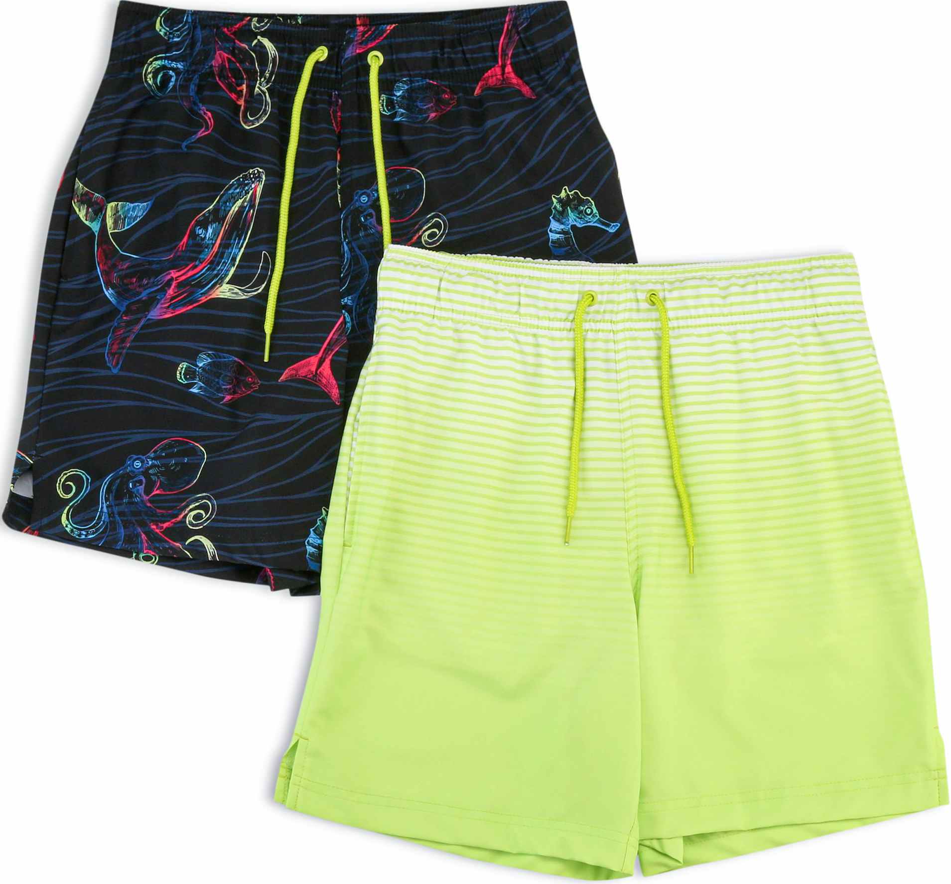 walmart-george-2-pack-swim-trunks-sea-creatures-kiwi-2022