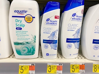 walmart head and shoulders shampoo on shelf