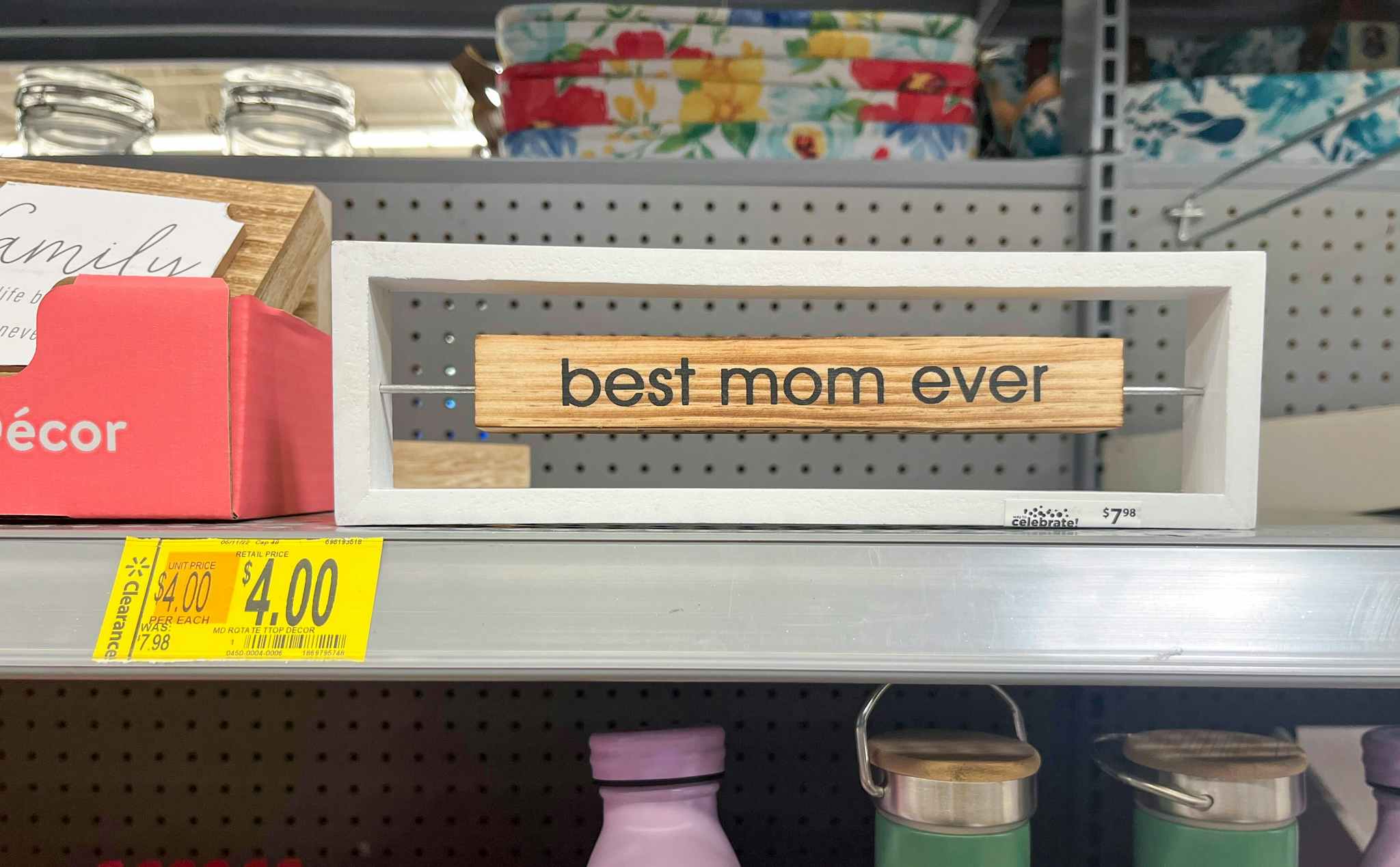 walmart mothers day clearance best mom ever sign on shelf