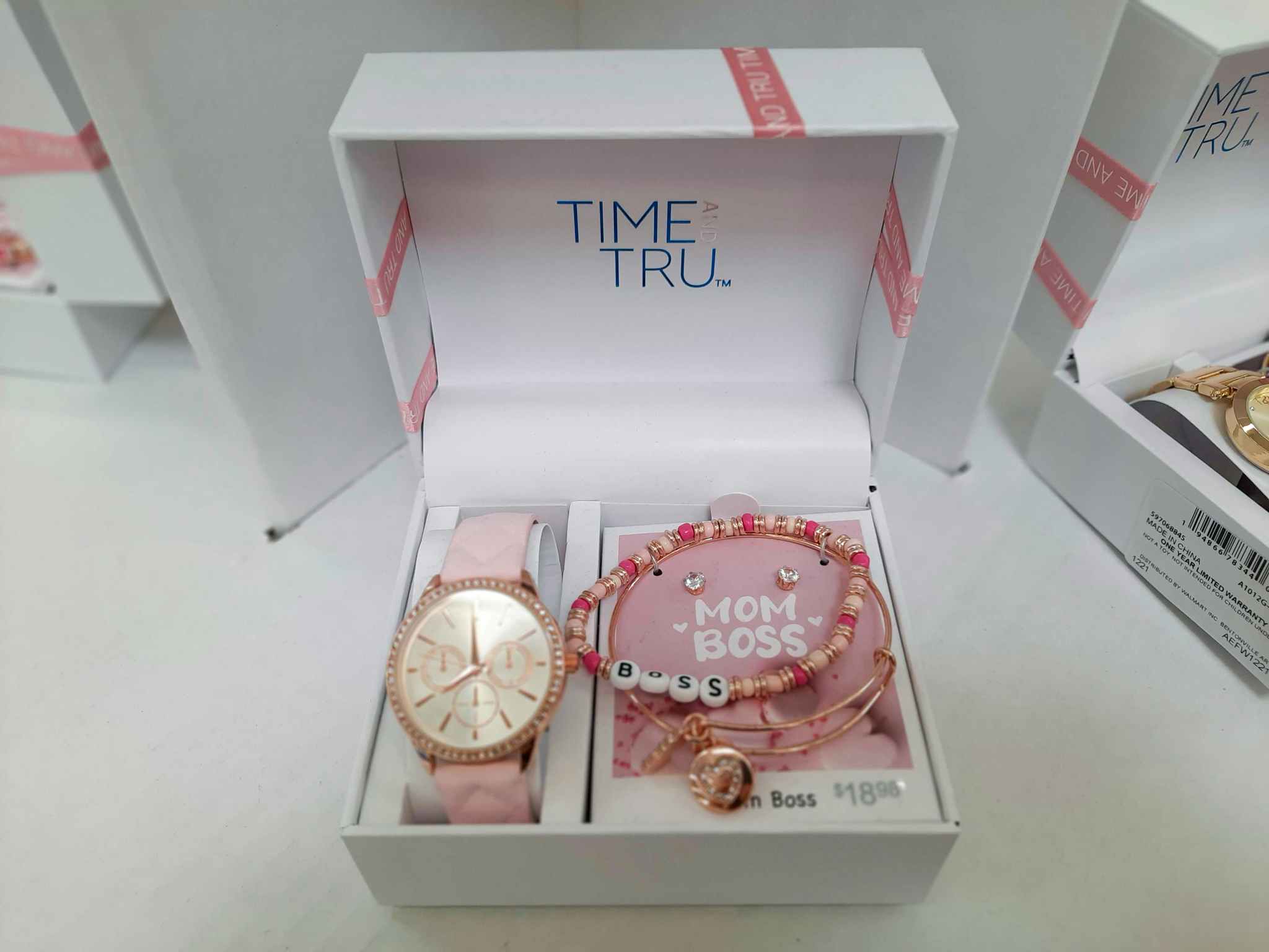 walmart mothers day clearance time and tru mom boss watch on display