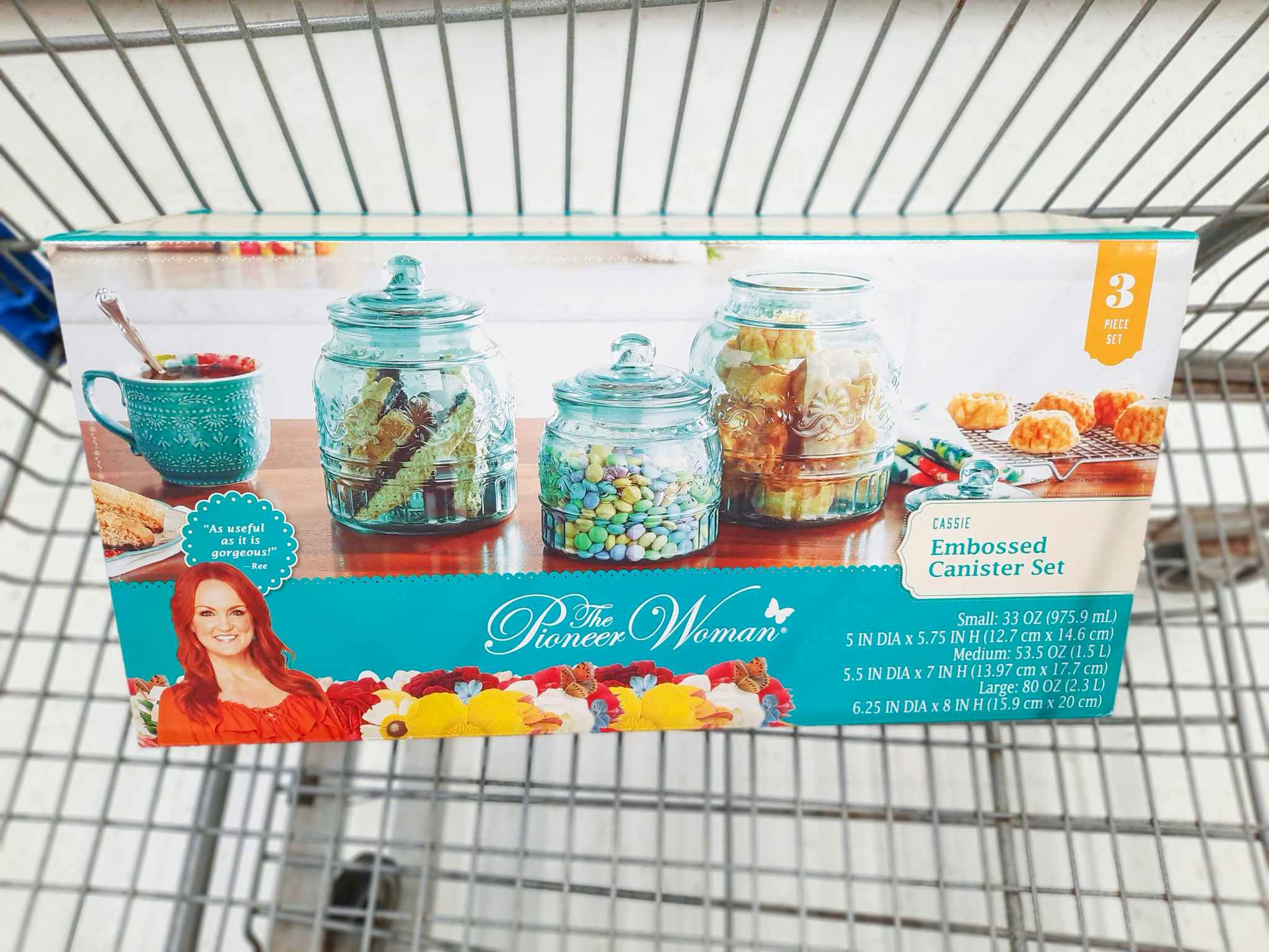 walmart pioneer woman cassie canister set in cart