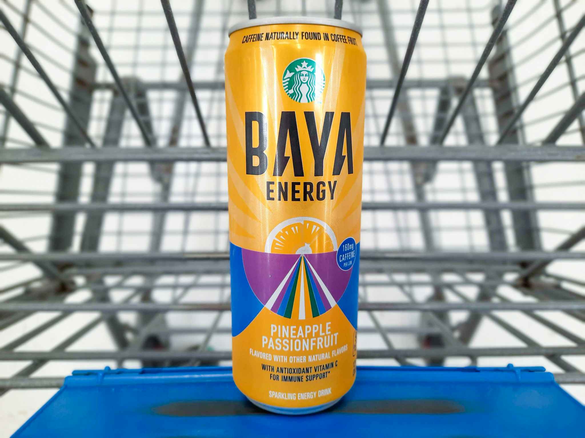 Starbucks Baya Energy in Walmart shopping cart