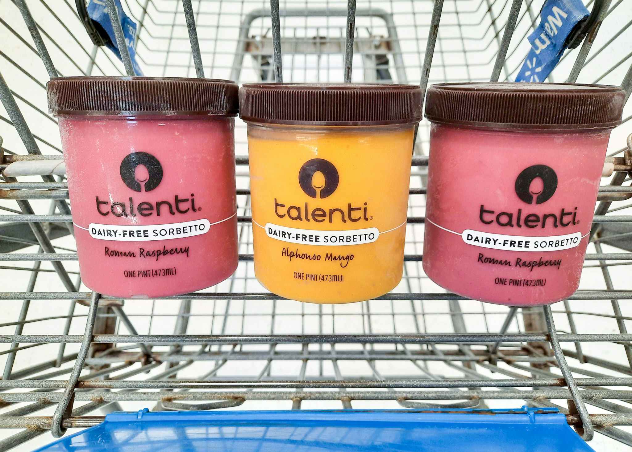 Talenti Sorbetto in Walmart shopping cart