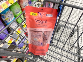 walmart vagisil cleansing cloths in cart