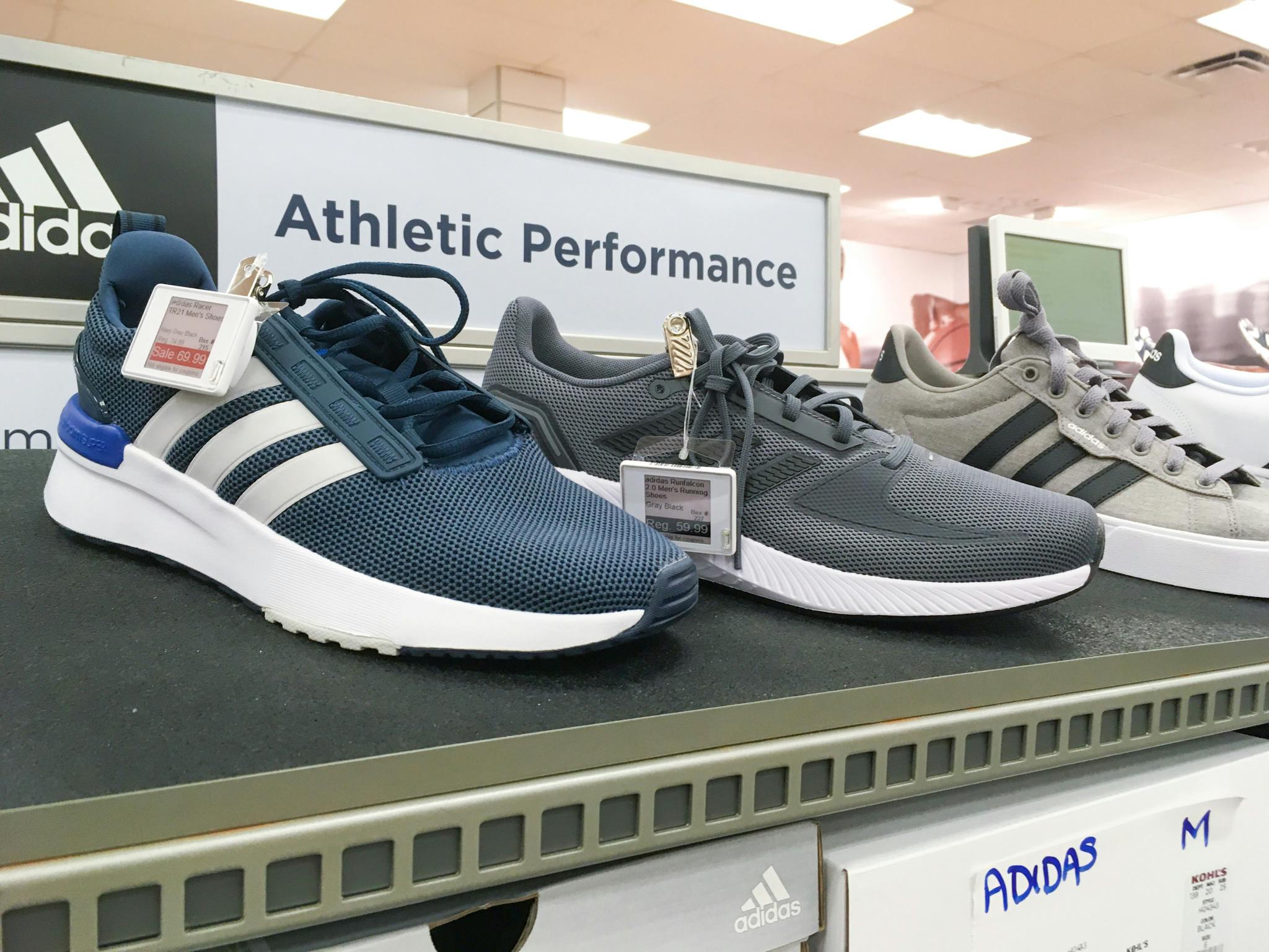 kohls adidas mens sneakers