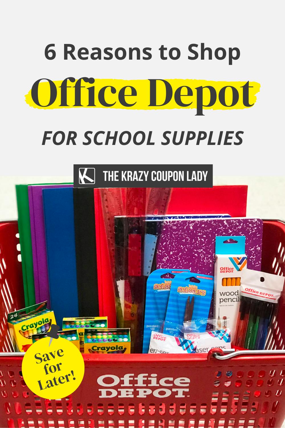 6 Reasons to Shop Office Depot During Back-to-School Season - The Krazy  Coupon Lady