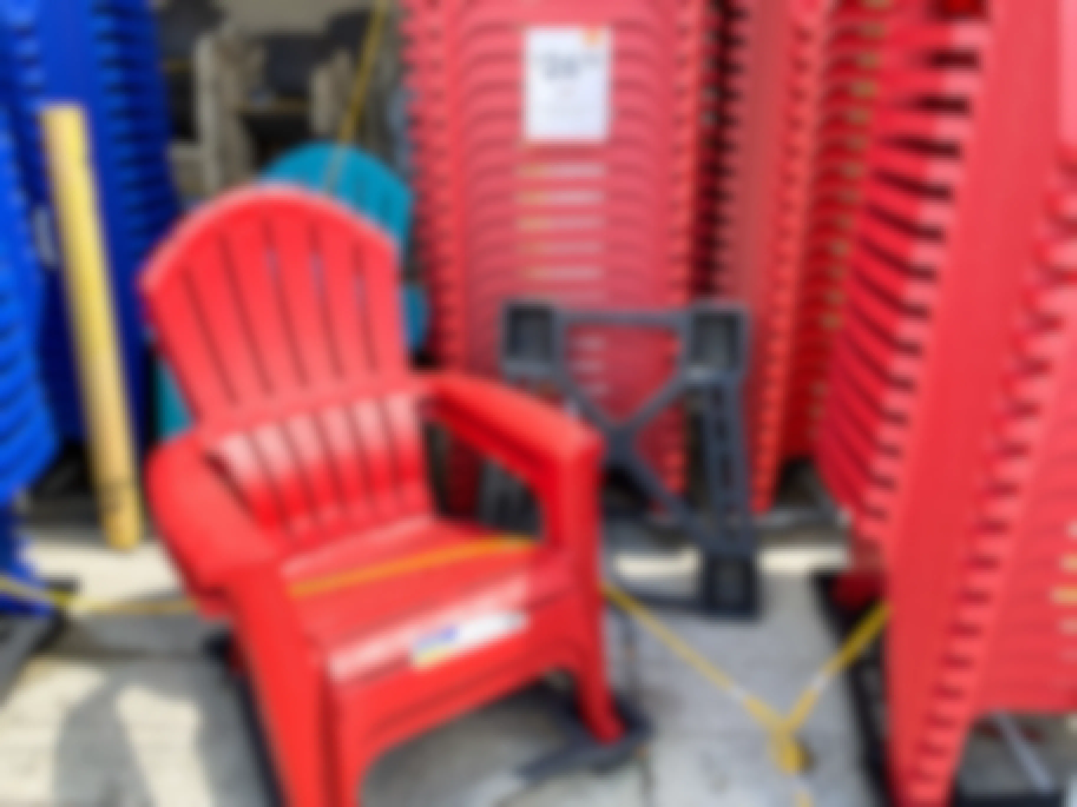 plastic adirondack chairs on sale at Lowe's