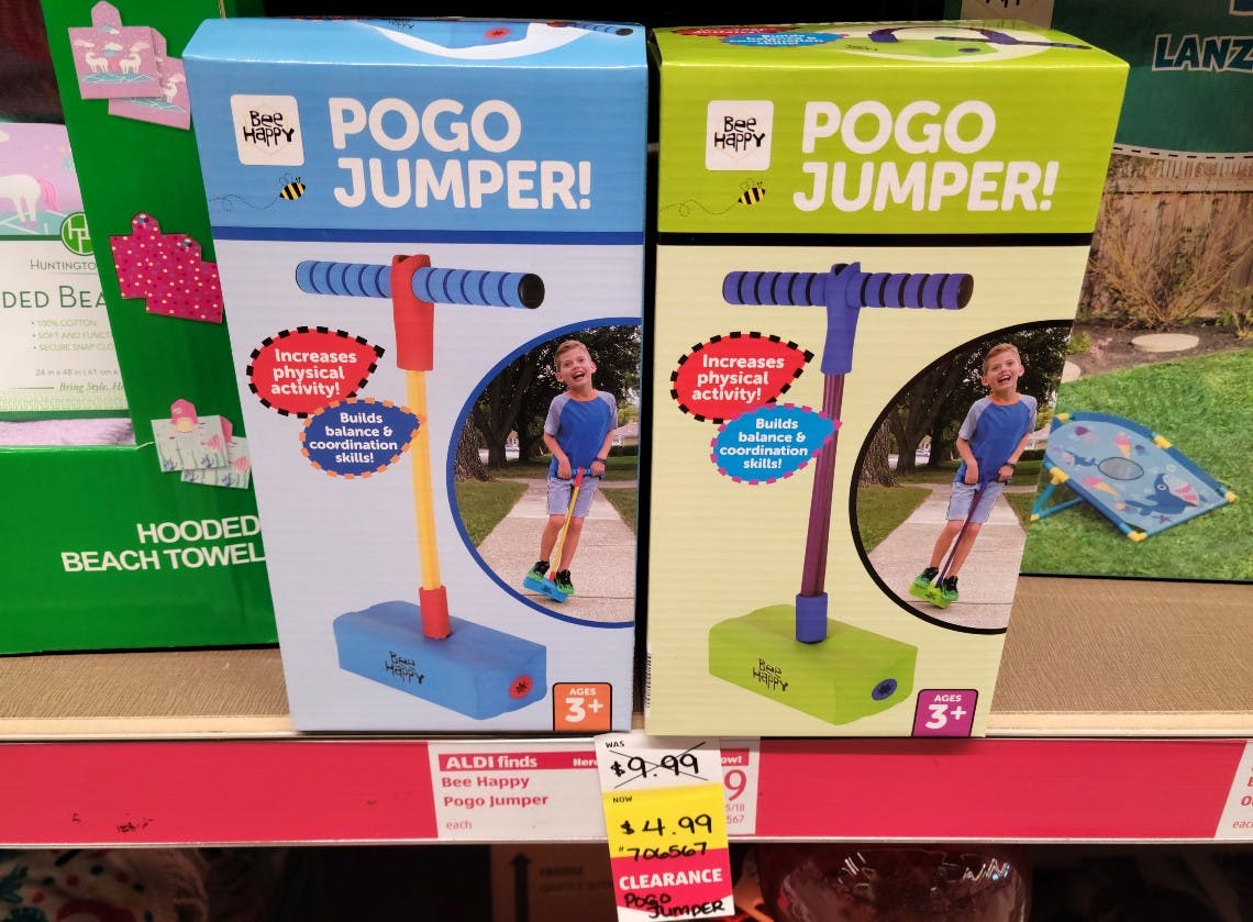 Bee Happy Pogo Jumper, Only 4.99 at Aldi The Krazy Coupon Lady