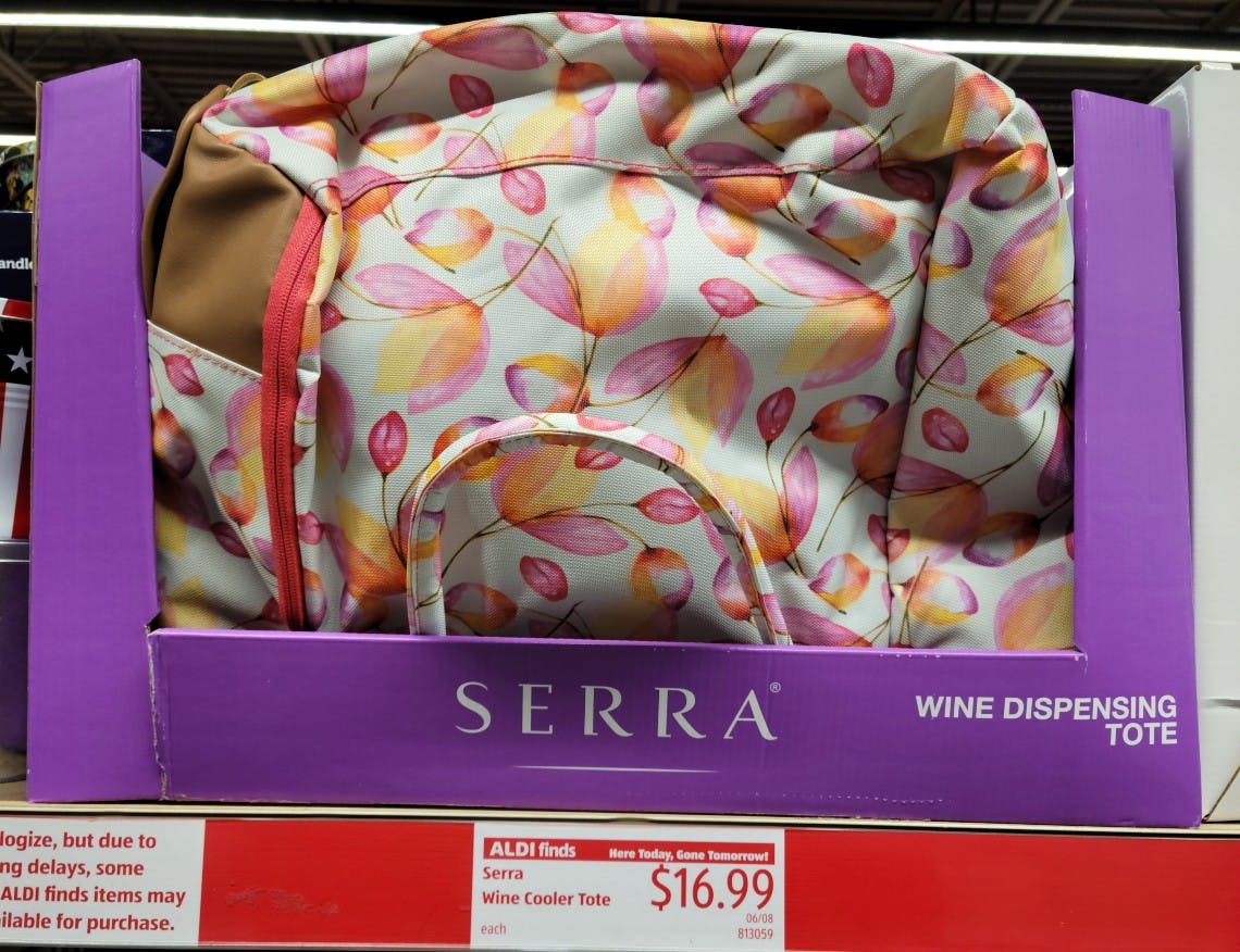 Serra Wine Dispensing Totes, Only 16.99 at Aldi The Krazy Coupon Lady