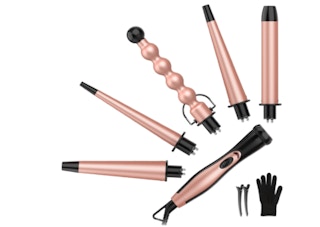 5-in-1 Interchangeable Curling Wand Set