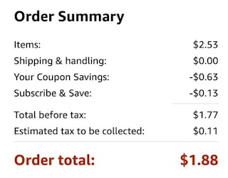 amazon arm and hammer order summary