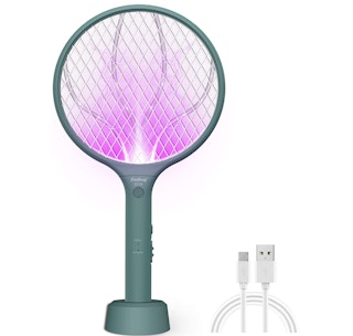 A bug zapper on a white background