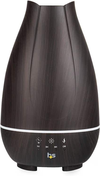 essential oils diffuser on white background