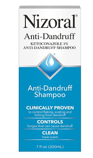 Nizoral Anti-Dandruff Shampoo on a white background