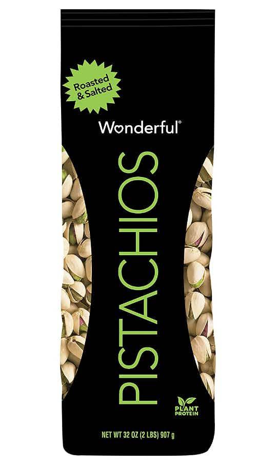 A 32-ounce bag of Wonderful Pistachios