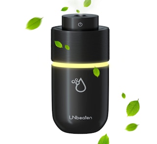 Blck humidifier on a white background