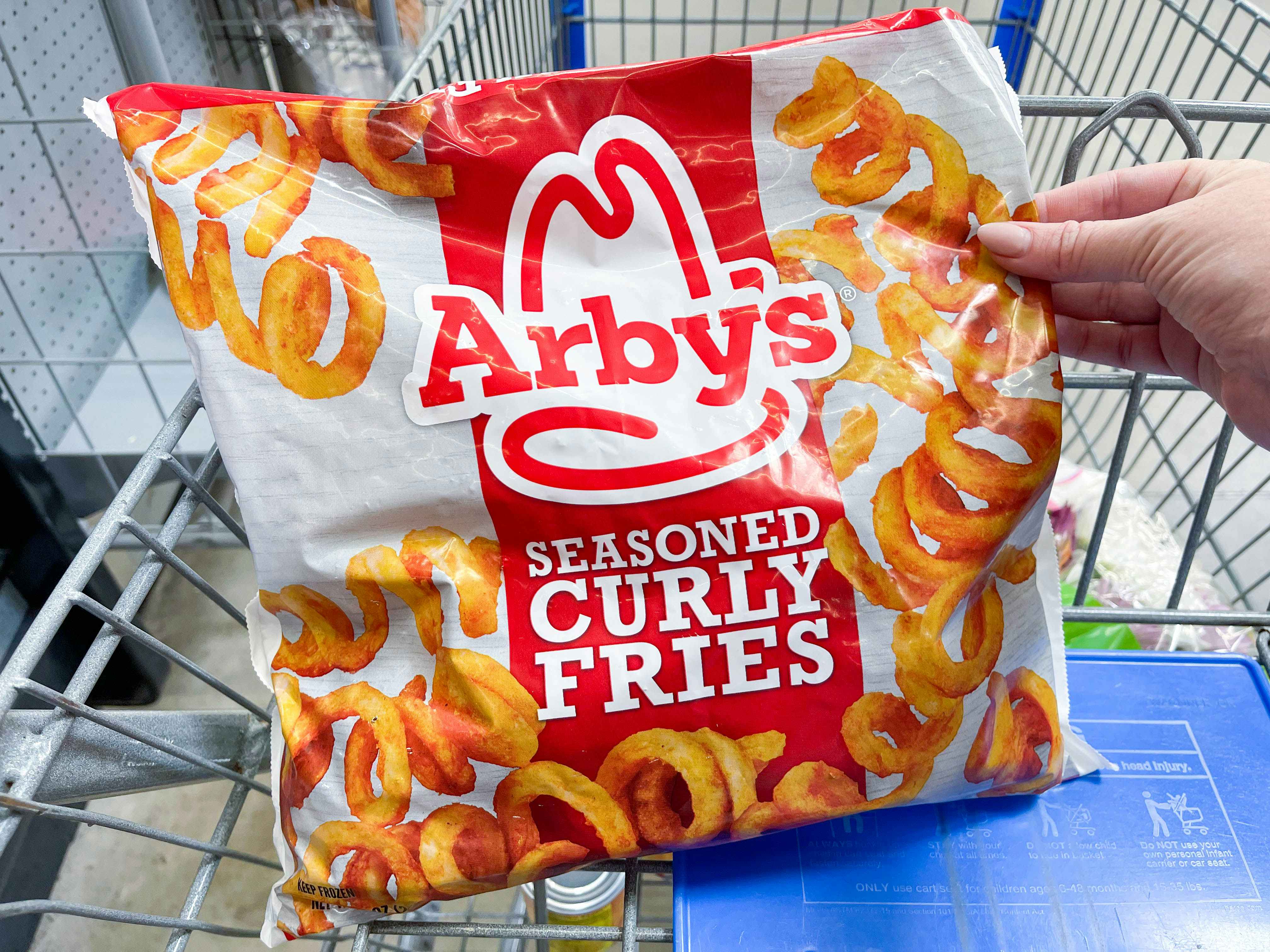 a bag of frozen arbys curly fries 