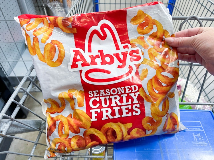 a bag of frozen arbys curly fries 
