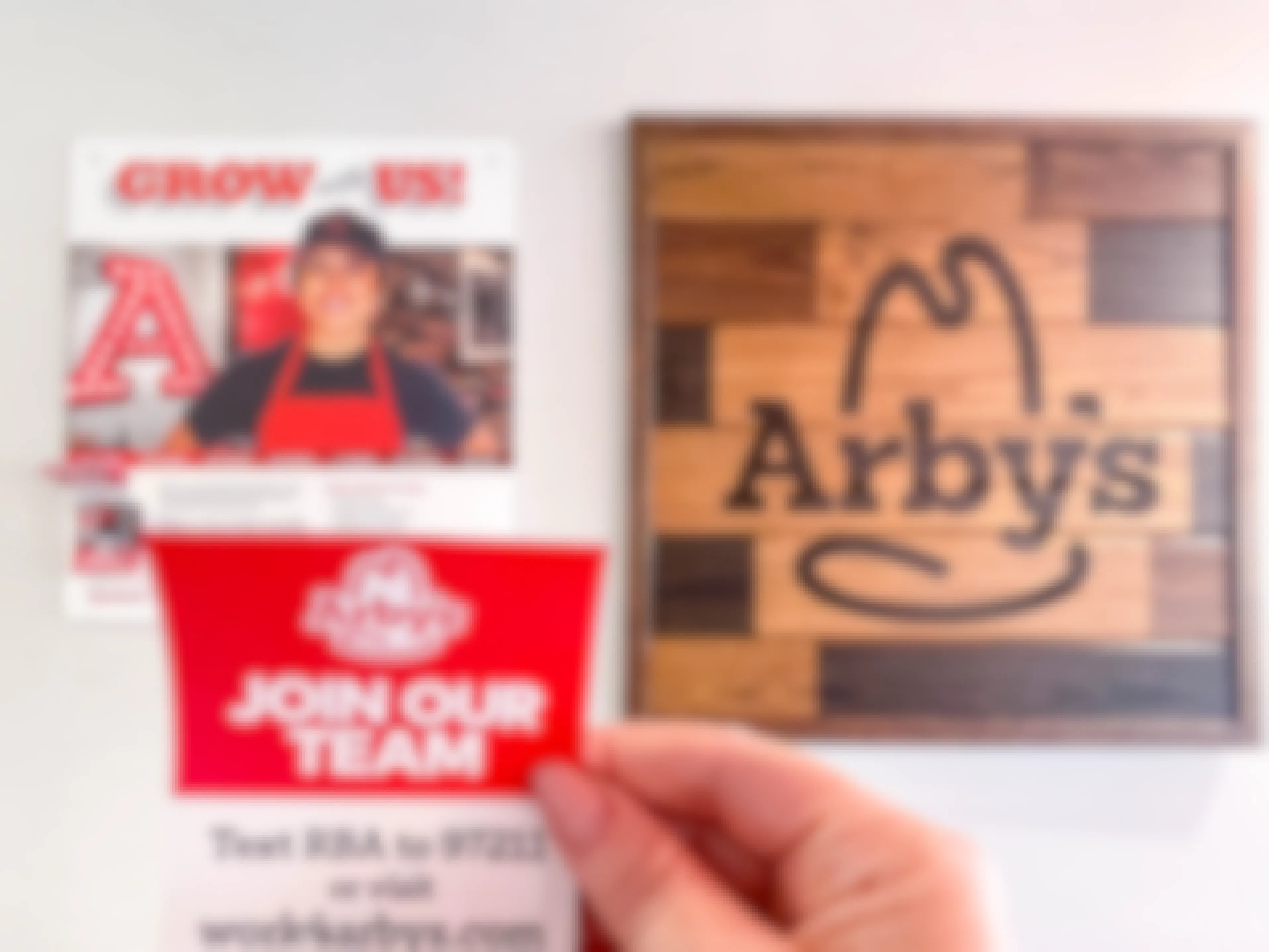 arbys sign about hiring 