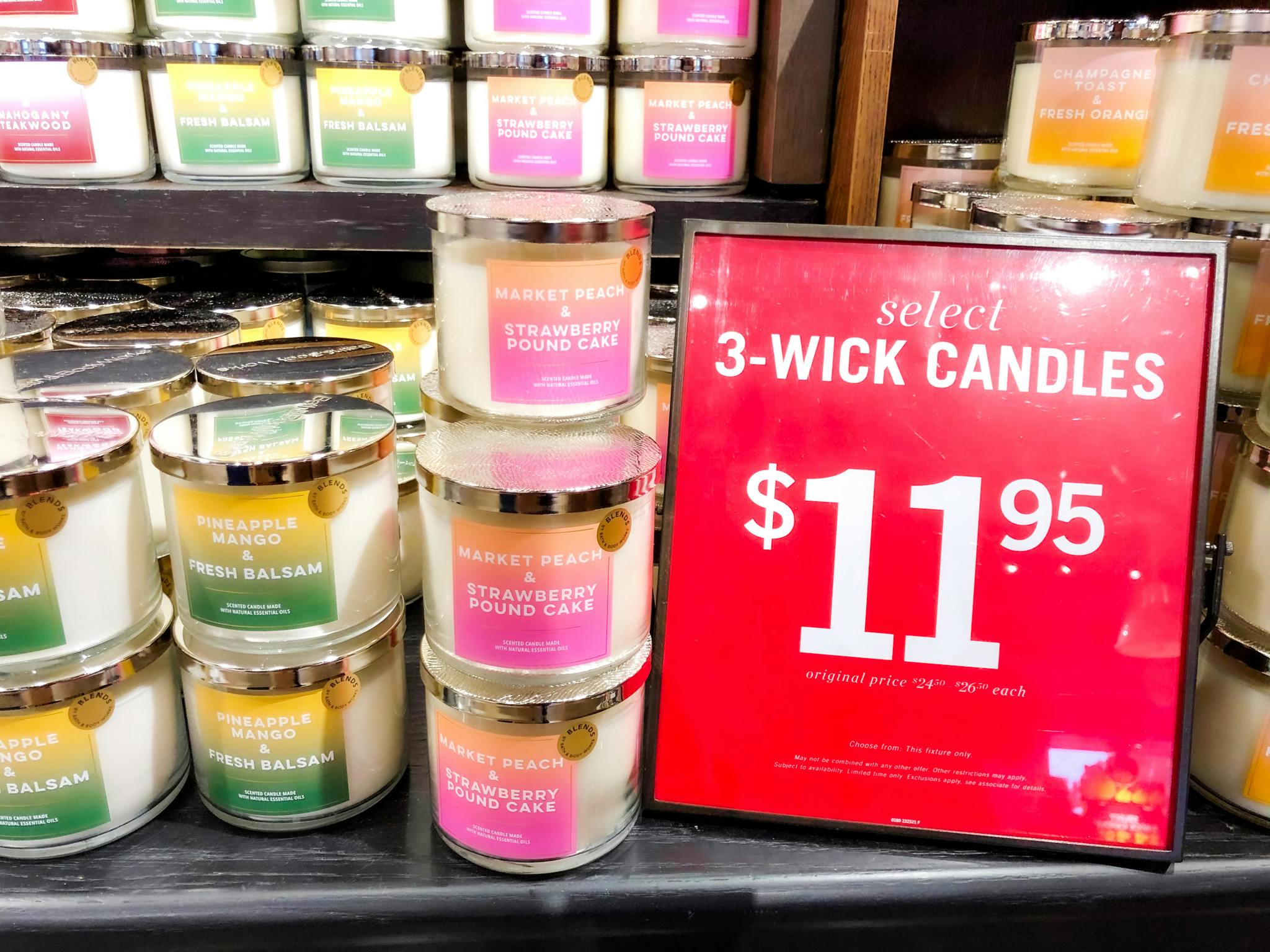 11.95 candles bath and body works