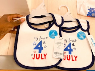 two fourth of july baby bibs