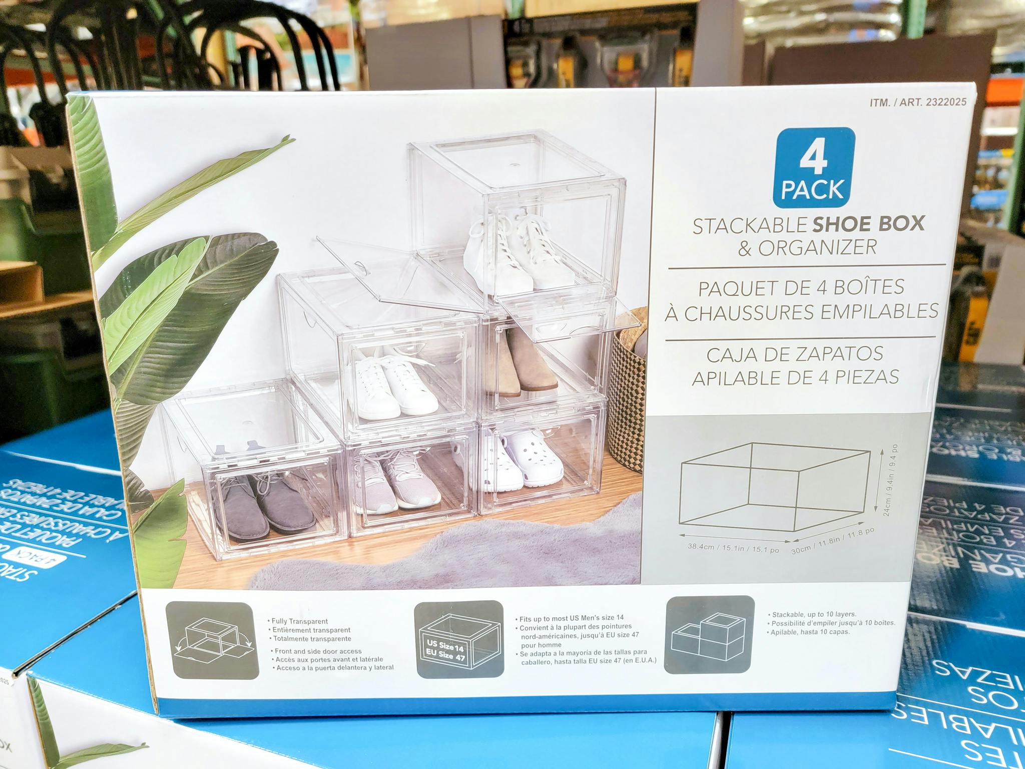 clear shoe organizers