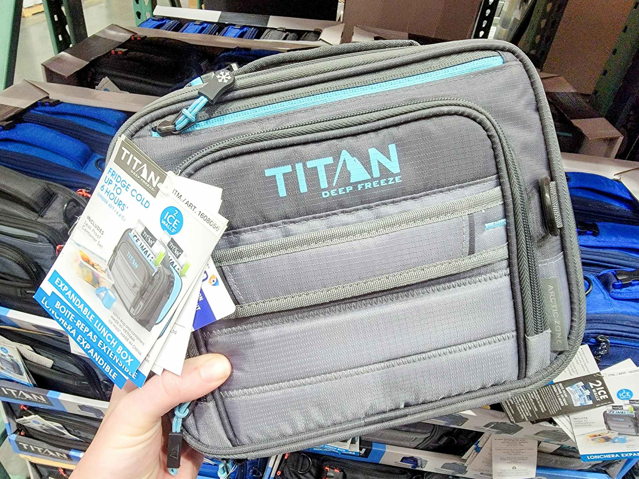 grey Titan lunch box