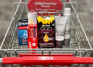 garnier olia and more products in cvs shopping cart