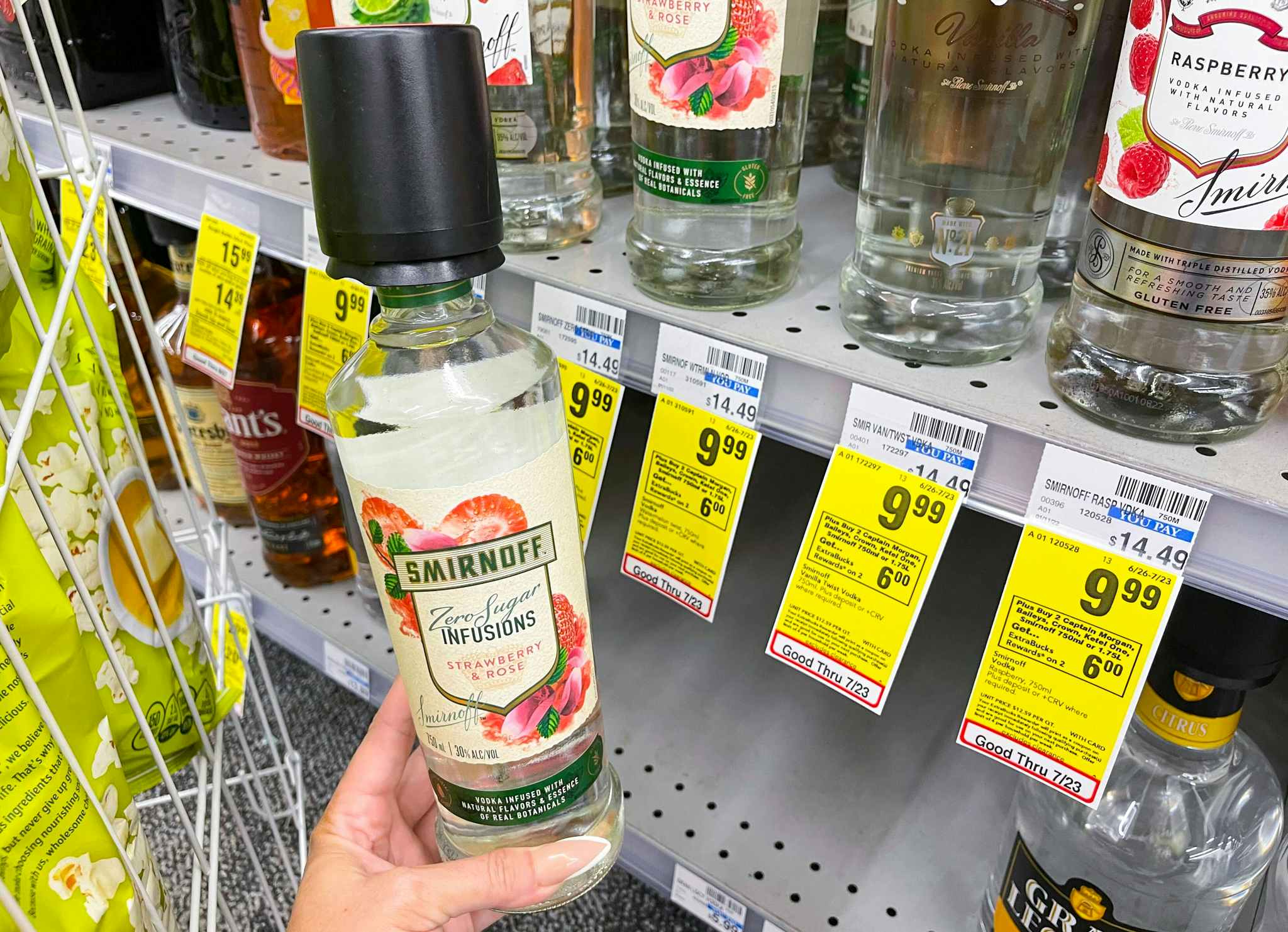 smirnoff vodka sale tag at cvs