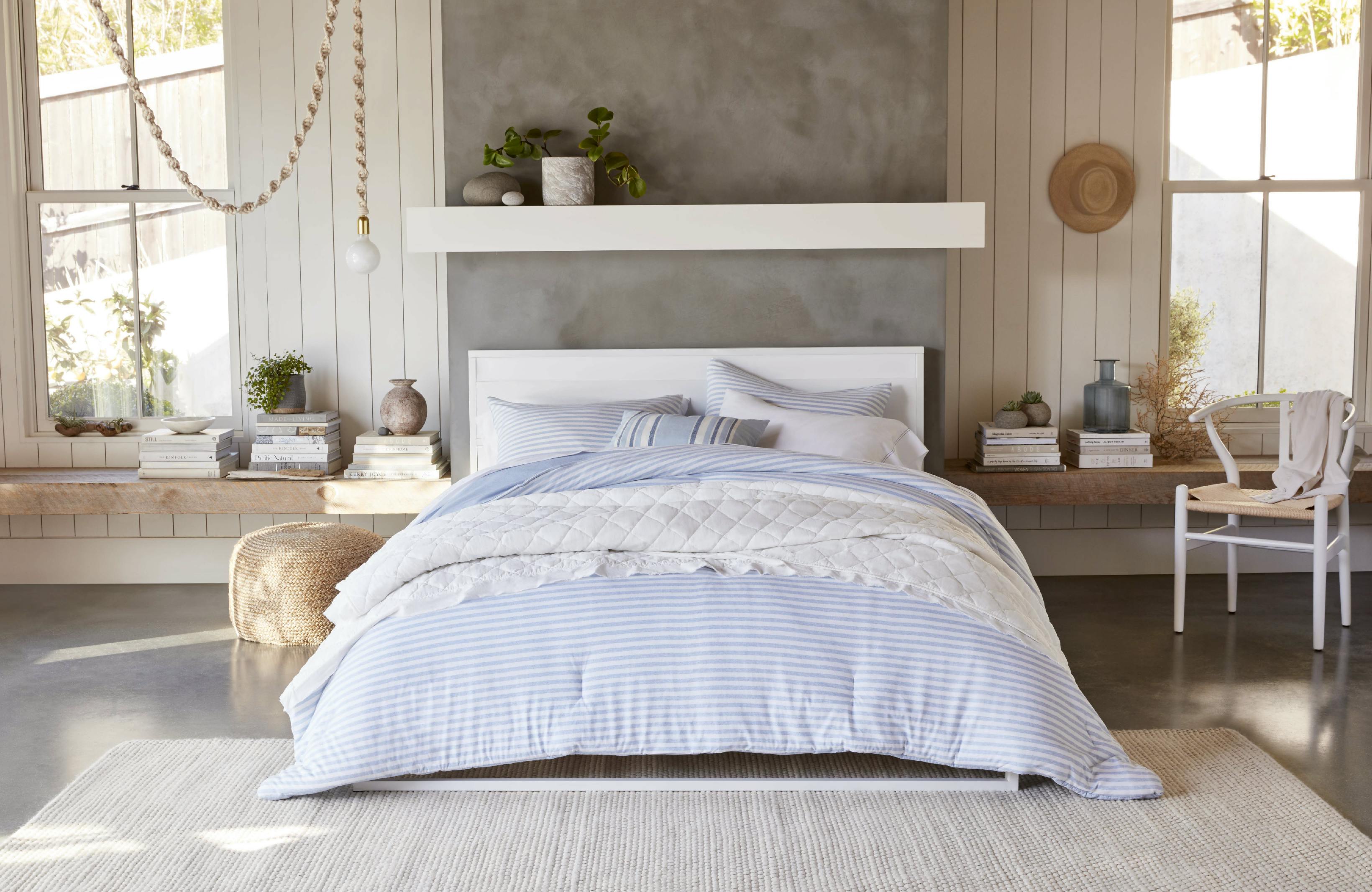 A Gap furniture collection bedroom set for a Walmart ad.