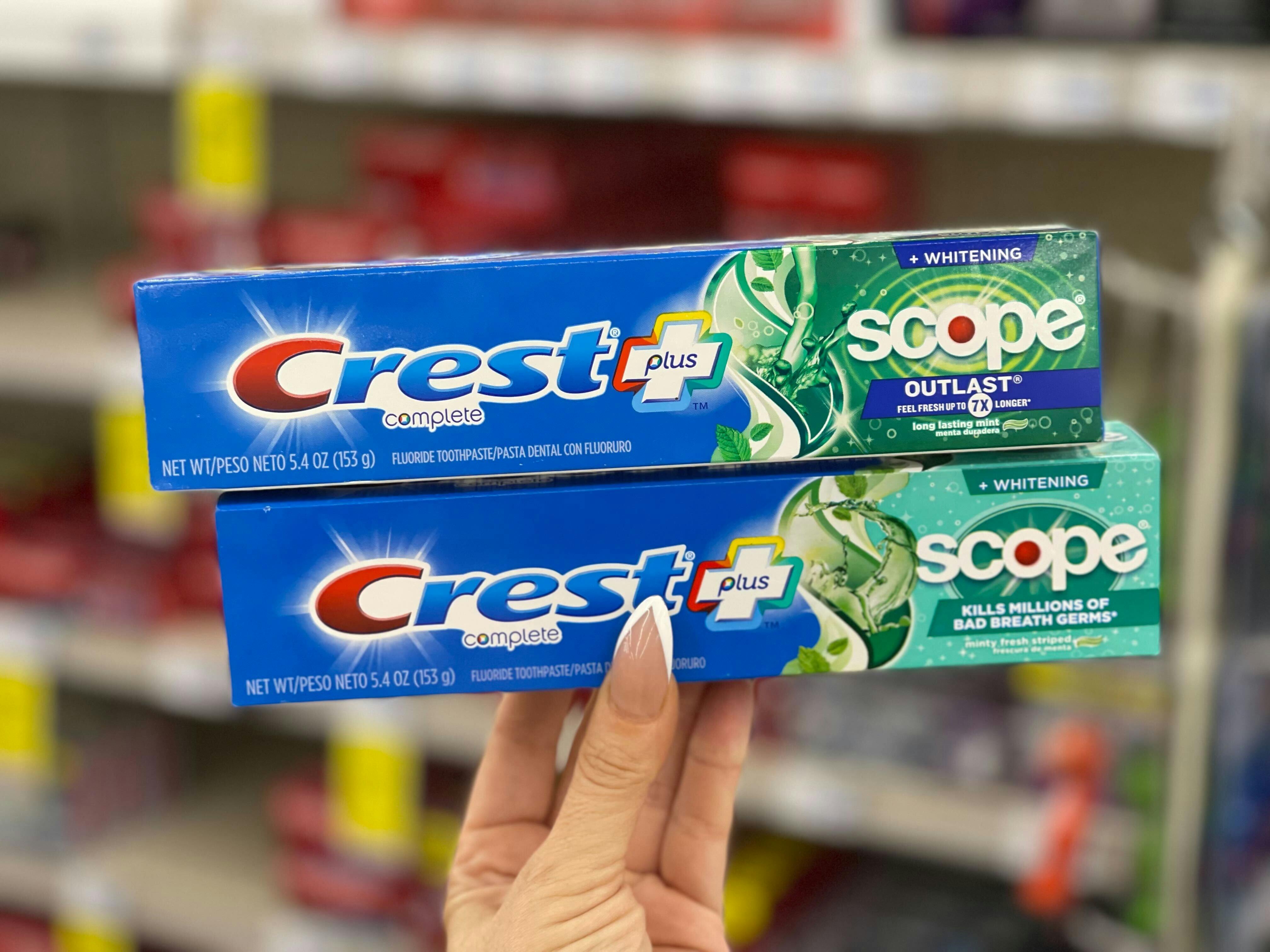 crest christmas toothpaste