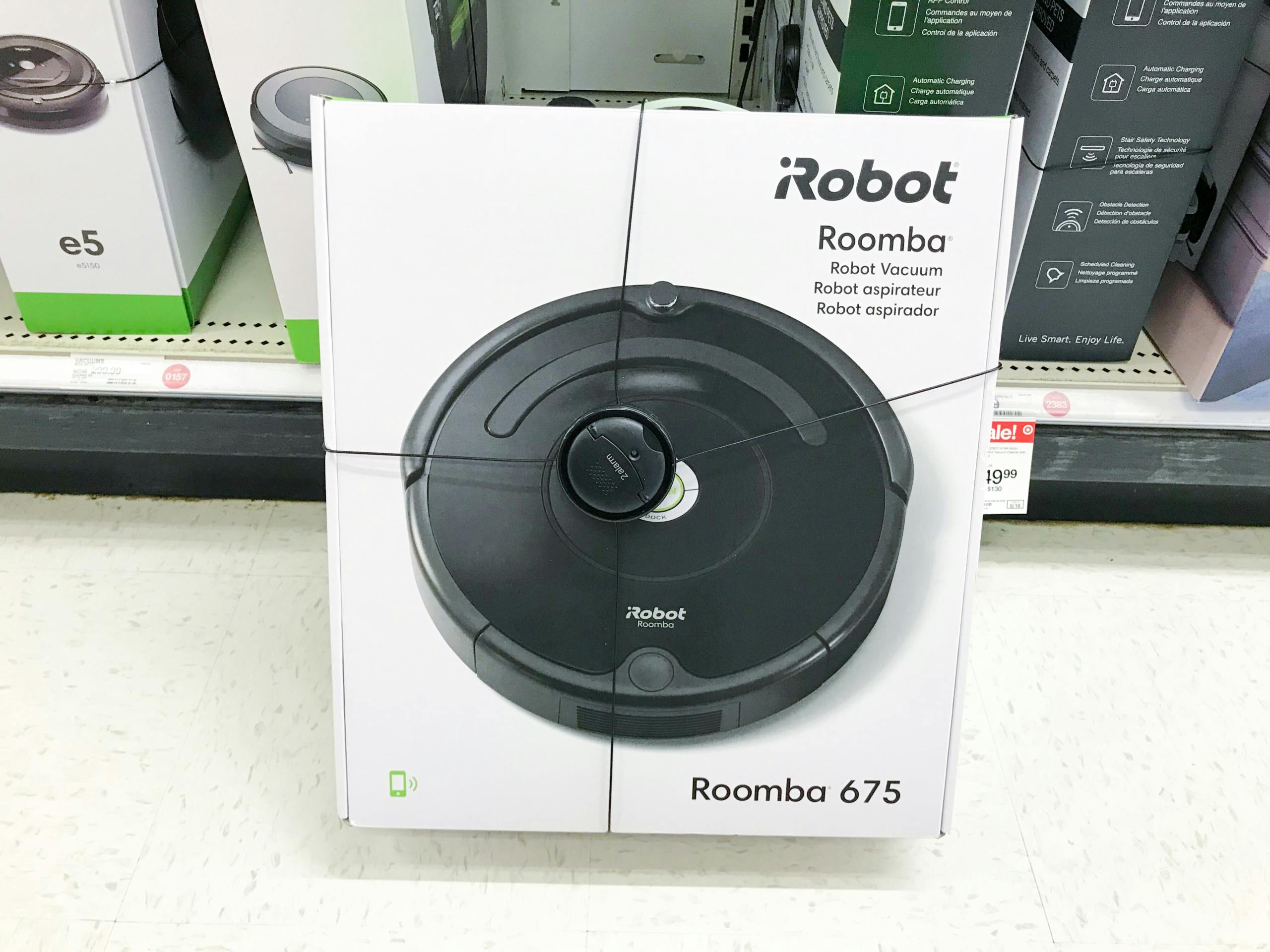 An Irobot Roomba vacuum at Target