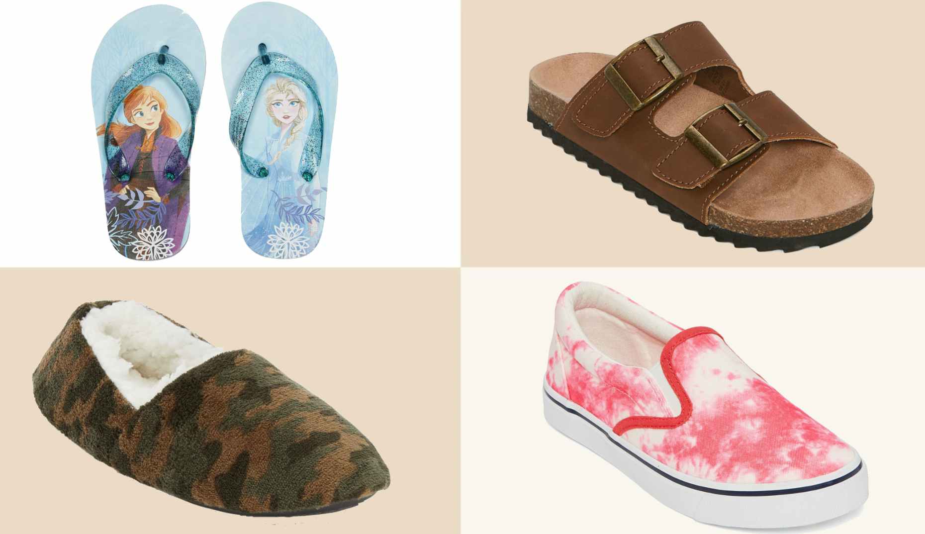 collage of kids shoes
