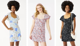 Juniors' SO® Flutter Babydoll Mini Dress