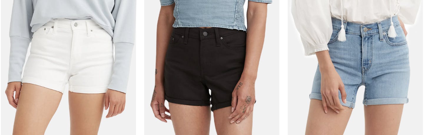 kohls levis womens shorts