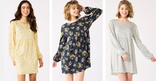 SO® Floral Back-Tie Mini Dress