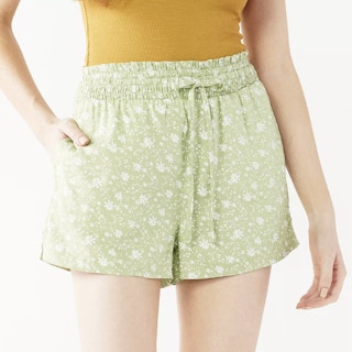 kohls so juniors smocked shorts green floral 2022 1656005582 1656005583 750x750