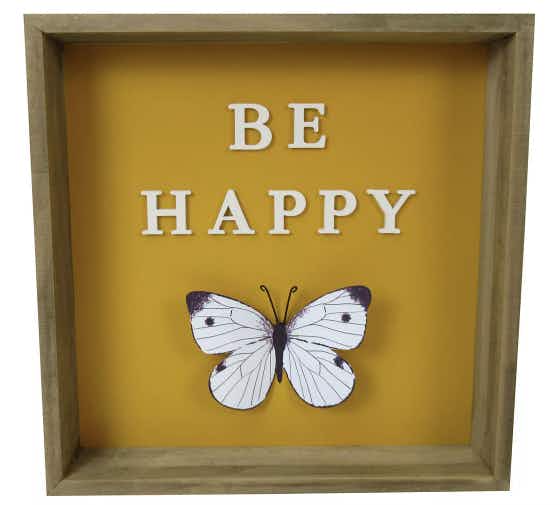 Sonoma Goods For Life Be Happy Butterfly Wall Decor