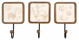 Sonoma Goods For Life® Floral Decorative Hook Wall Decor 3-piece Set