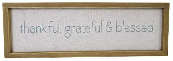 Sonoma Goods For Life® Thankful Grateful Blessed Wall Decor
