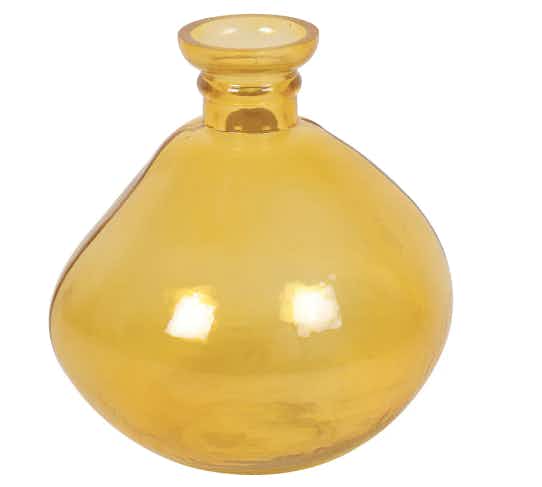 Sonoma Goods For Life Yellow Glass Decorative Vase Table Decor