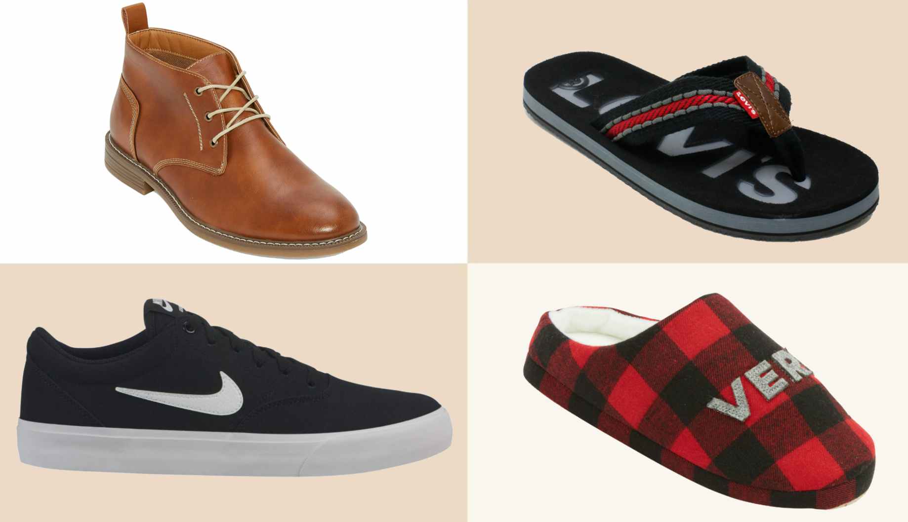 collage of men shoes
