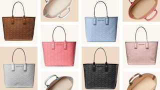 Michael Michael Kors Jodie Small Logo Jacquard Tote Bag collage